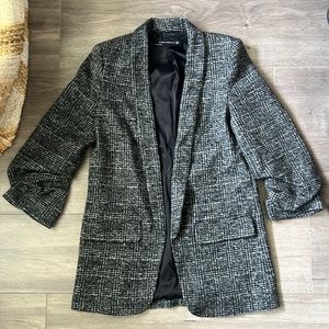 Zara women tweed like blazer